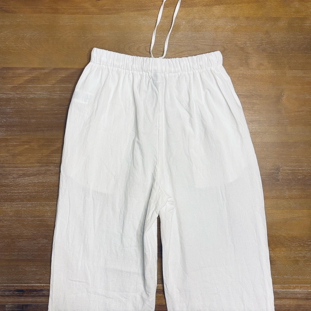 White Drawstring Pants - Picture 7 of 11